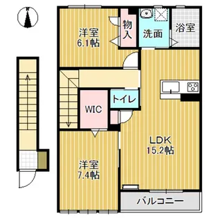 アトリエール【2階】の間取り