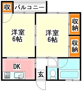 ディアドリームI【2階】の間取り