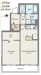 東京都港区白金3【マンション】の間取り