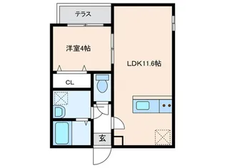 SANBATH WAJIRO【2階】の間取り