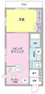 プラトー等々力【1階】の間取り