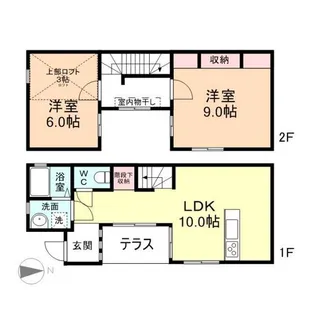 富山県富山市赤田【一戸建】の間取り