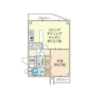 東京都八王子市松木【マンション】の間取り