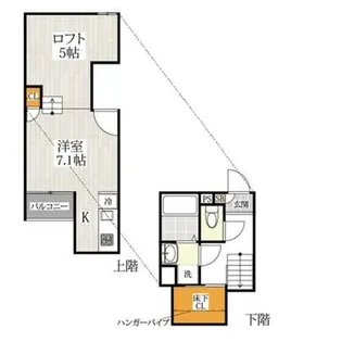熊本県熊本市東区月出1【アパート】の間取り