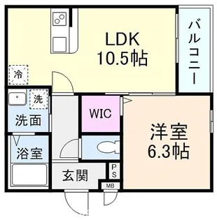 サンセレーノminami【2階】の間取り