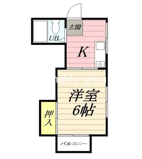 鈴川ハイツII【2階】の間取り