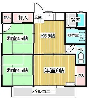 いずみハイツ【1階】の間取り