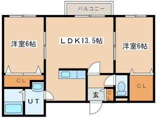 コンフォート【3階】の間取り