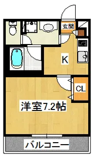 リブリ・カイジン・エー【2階】の間取り