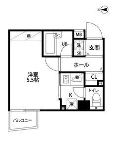 ブライズ新宿中井【3階】の間取り