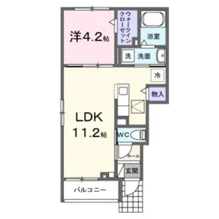 ハイムS【1階】の間取り