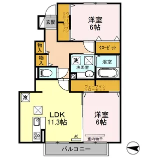 ルピナアサイ【1階】の間取り