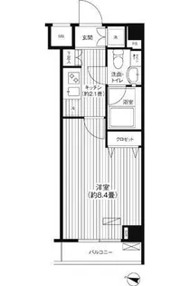 グランハイツ東中野【1階】の間取り