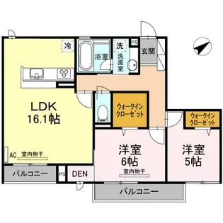 リブロン【2階】の間取り