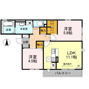 セクレール北本町C【1階】の間取り