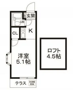 プレステージ竹の塚【1階】の間取り