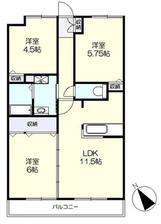 プレミールあけぼの【3階】の間取り