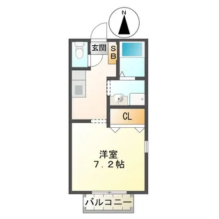 プリシェール平田【2階】の間取り