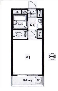 レスポワール中馬込【4階】の間取り