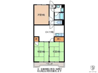 川島ハイツ【3階】の間取り