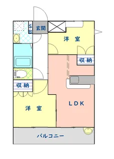スプリームY【2階】の間取り