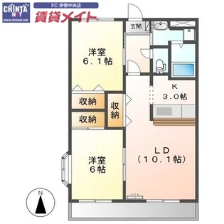 サンモール・M【2階】の間取り