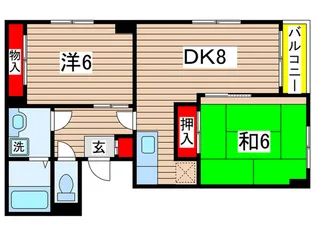 ウィンドコ-ト松波【3階】の間取り