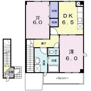 アルブルA【2階】の間取り