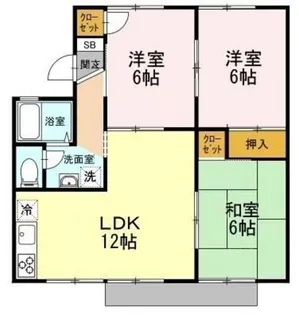 サンパレス小山 B【2階】の間取り