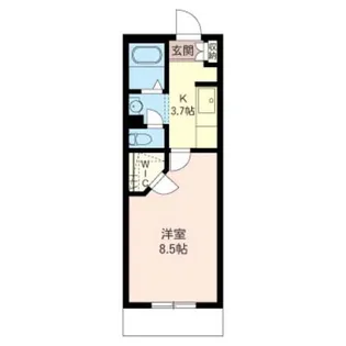 SUN LEAVES 武蔵中原【2階】の間取り