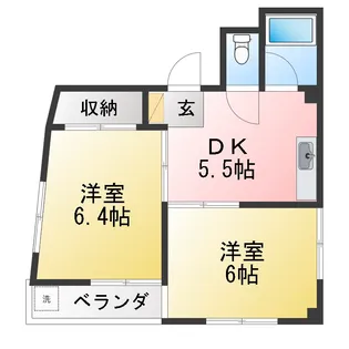 東星ビル【5階】の間取り