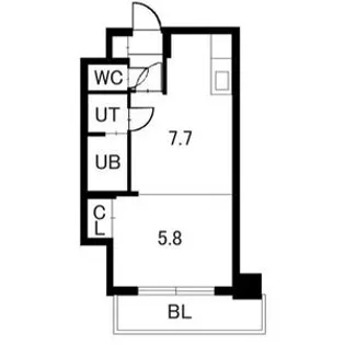 メープルリバービュー【6階】の間取り