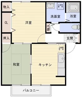 エスポワール【1階】の間取り