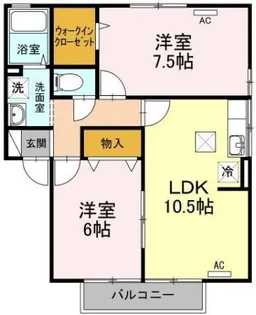 ポルト ベール C棟【1階】の間取り