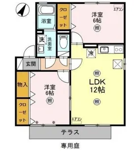 セントラルハイツ【1階】の間取り