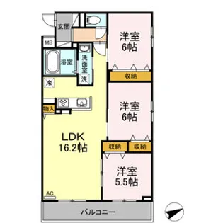 レジミュール【5階】の間取り