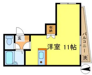 メゾン新名【3階】の間取り