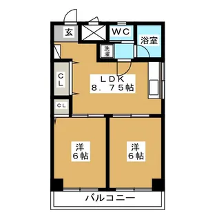 サントル・ヴィラージュIII【2階】の間取り