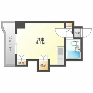 シティハイムN15A棟【5階】の間取り