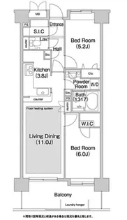 コンフォリア板橋仲宿【6階】の間取り