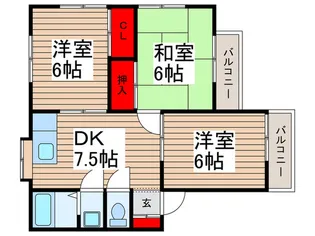 フラワーハーモニー【1階】の間取り