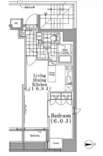 ザ・パークハビオ蔵前【3階】の間取り