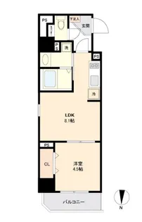 リテラス森下【3階】の間取り