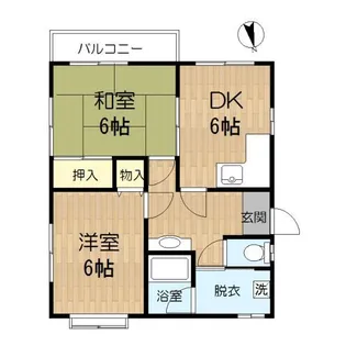 サンプラザ18【2階】の間取り