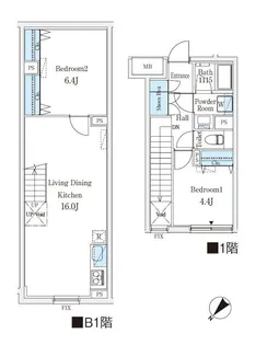 CREATIF学芸大学【1階】の間取り