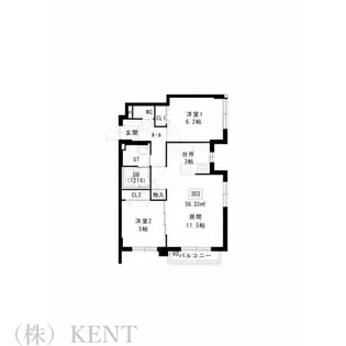 ノヴァ桑園【3階】の間取り