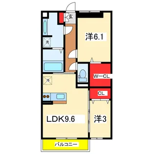 ピアット【1階】の間取り
