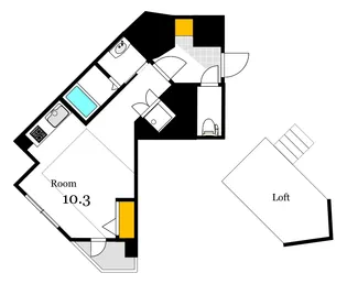 クレール富士見【5階】の間取り