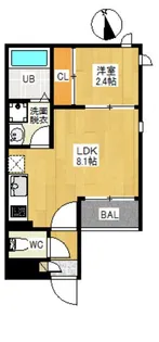 REGALEST吉塚【2階】の間取り
