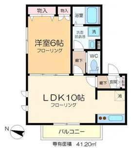 イー・コースト東向島【1階】の間取り
